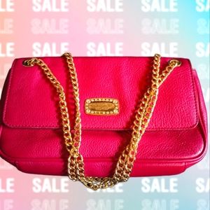 Michael Kors Magenta Chain Strap Shoulder Bag